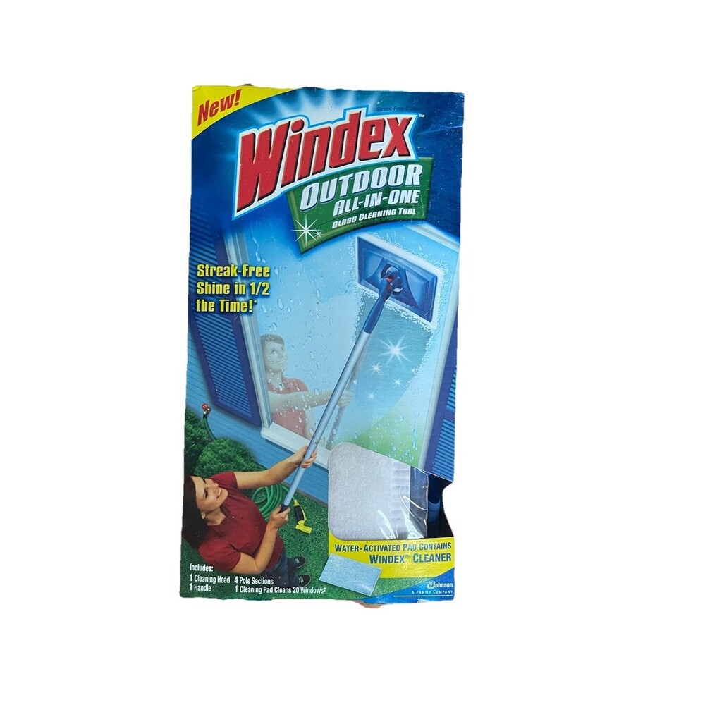New In Box Unopened Windex Outdoor All In One Class Cleaner Tool